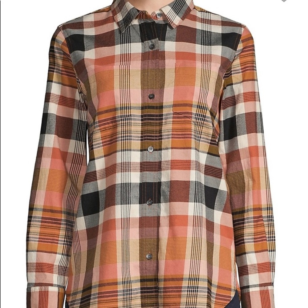 MADEWELL Plaid Long Sleeve Button down